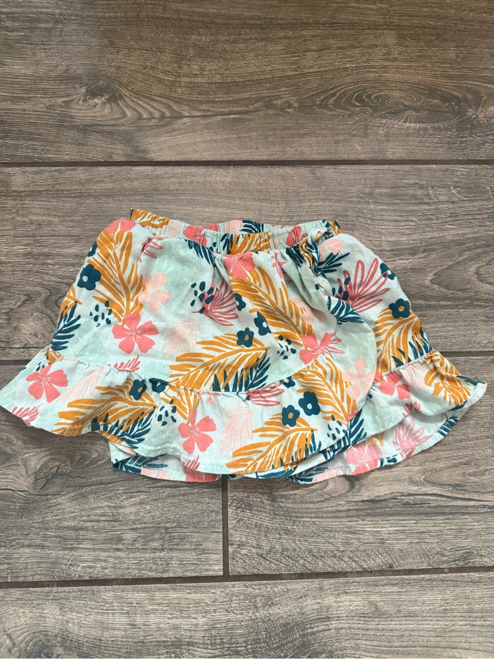 jumping beans Mint Green Floral Elastic Waist Skort